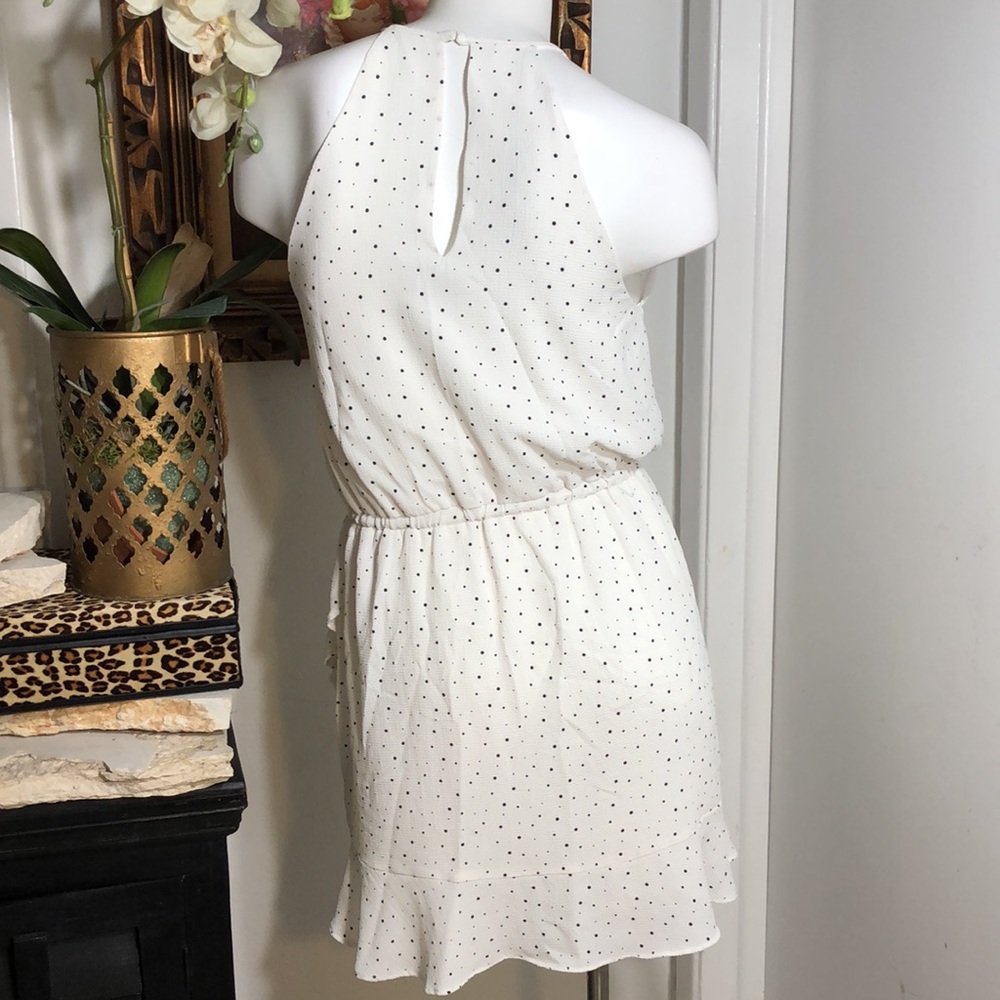 SHILLA White Ruffle Halter Drawstring Dress - Picture 5 of 9